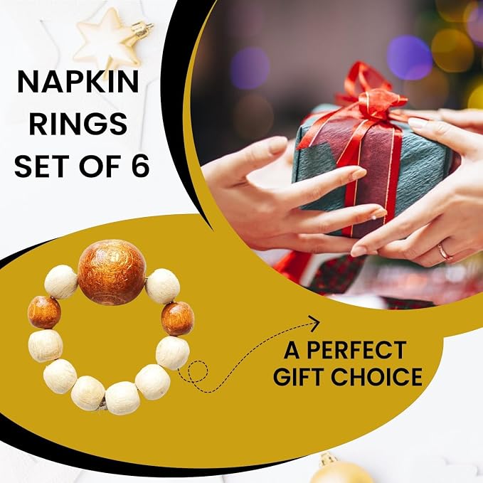 Napkin Rings Set of 6 - Image 9