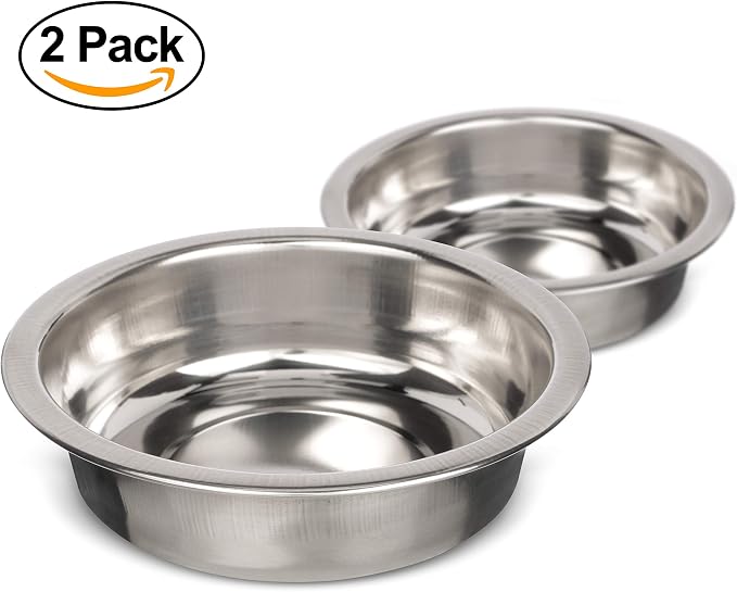 Neater Pet Brands 1.5 Cup Shallow Stainless Steel Cat Bowls, Metal Cat Dishes - Image 9