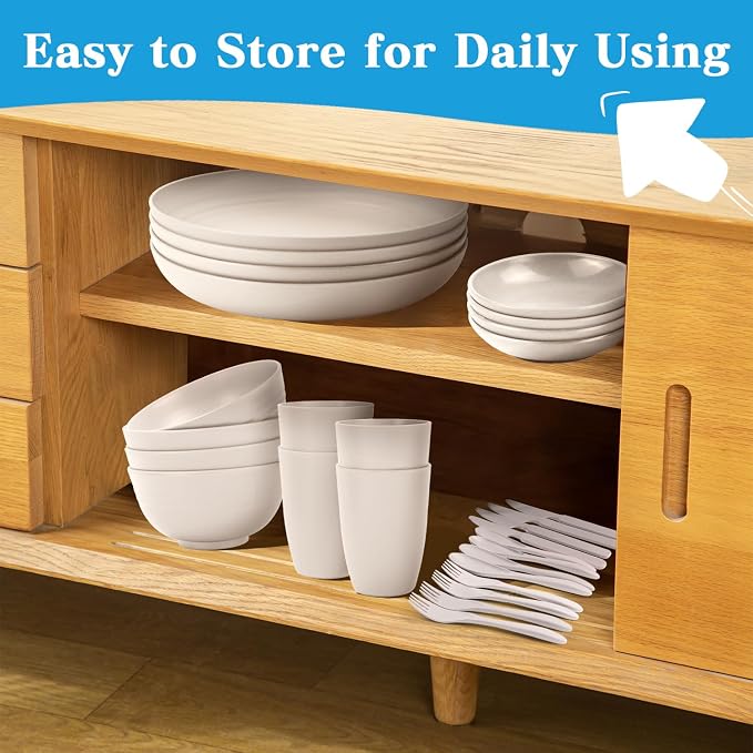 Wheat straw dinnerware sets - Image 7