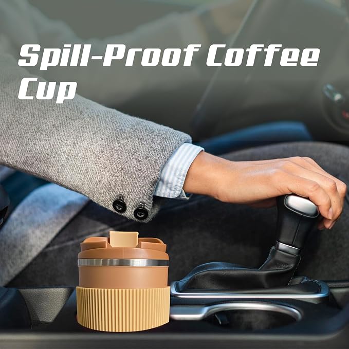 Insulated Travel Coffee Mug, Stainless Steel Coffee Cup - Image 6