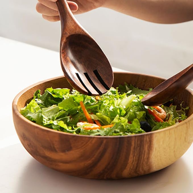 MY MIRONEY 2PCS Acacia Salad Forks | Wooden Salad Server 7.48" Wood Claws - Image 6