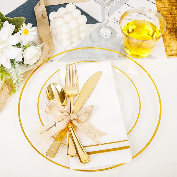 SUT 350Pcs Plastic Dinnerware Set - Image 7