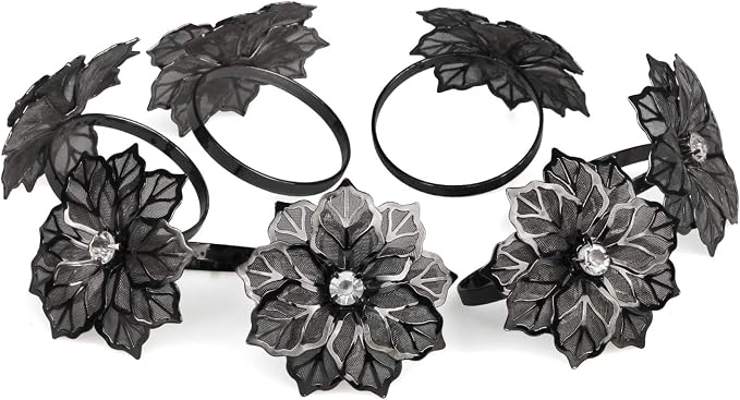 Picowe Set of 12 Alloy Napkin Rings - Image 7