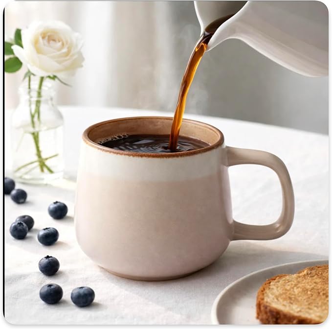 Ava Nord Large Stoneware Ceramic Coffee Mugs Set of 4-16 oz - Image 10