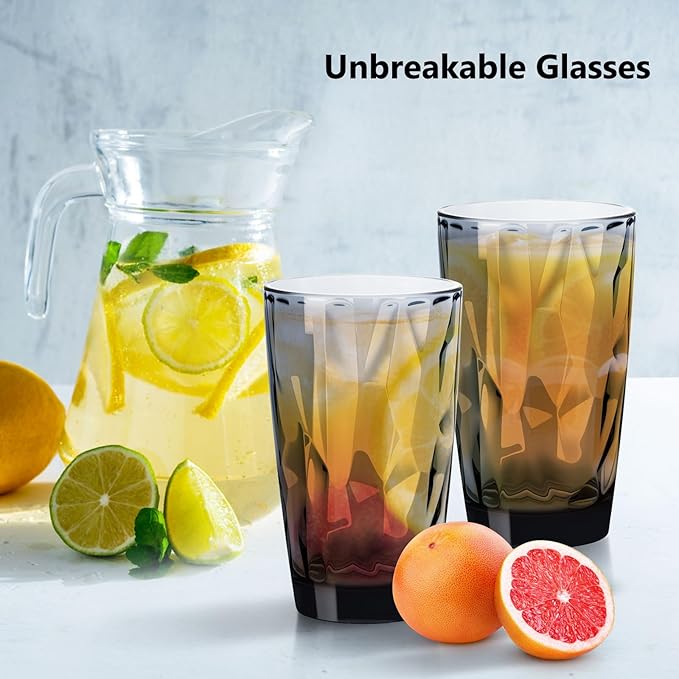 Topsky 16oz Plastic Tumblers Drinking Glasses Set of 4, Outdoor&Indoor - Image 8