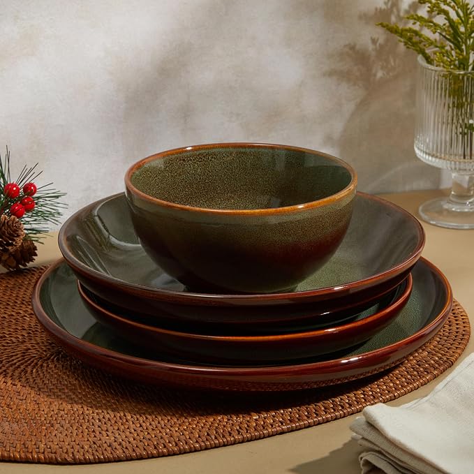 16 Piece Double Bowl Dinnerware Sets - Image 7