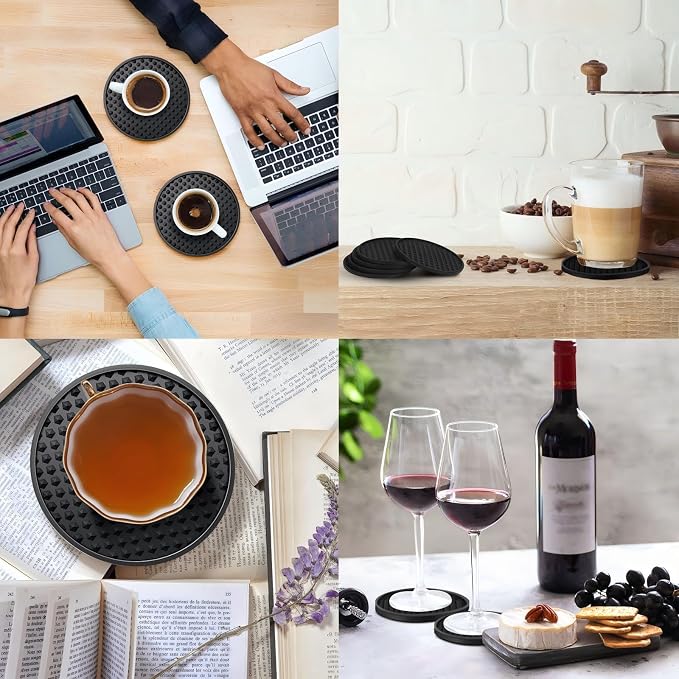Eccliy 84 Pack Silicone Coasters - Image 7