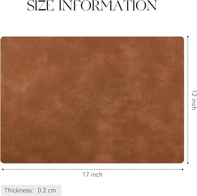 MOSAYT Vinyl Placemats Set of 6-12 X 17 Inch - Image 7