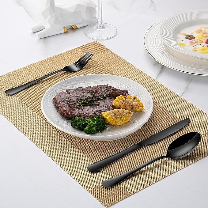 DEHOV 30 PCs Flatware Sets, Durable Cutlery Sets - Image 7