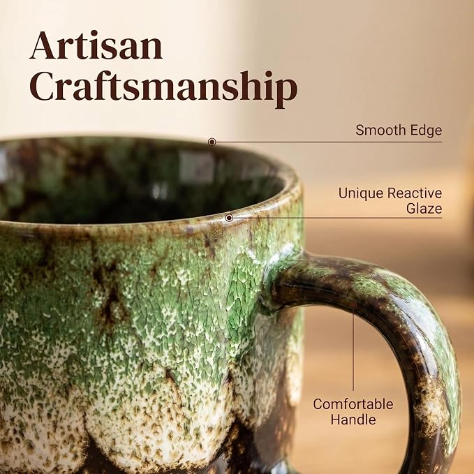 Ceramic Espresso Cups 5oz Small Modern Coffee Cup Thick Walled, Matcha Cups - Image 5