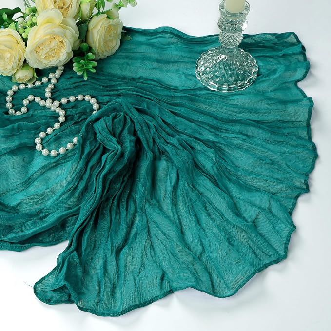 12 Pack Teal Cheesecloth Table Runner 10Ft Gauze Cheese Cloth Table Runner - Image 7