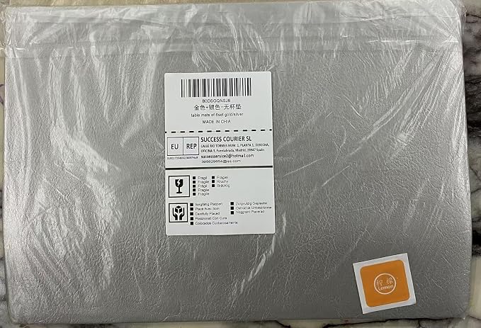 Semi-Gloss Soft Faux Leather Table Mats Set of 6, Thick Vinyl Placemats Set of 6 - Image 9