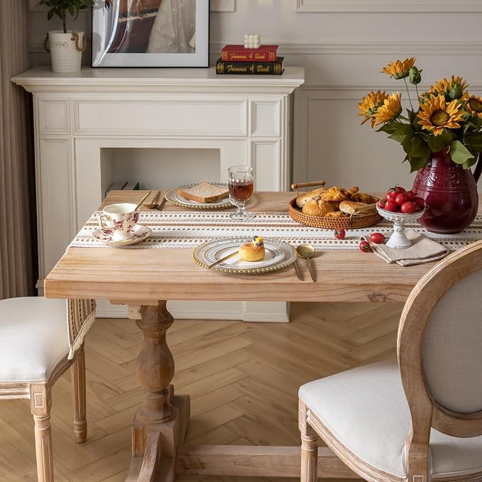Caflife Boho Table Runner 108 Inchs Long, Dining Room Home Decor - Image 7