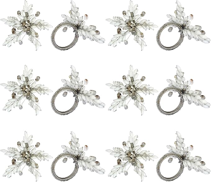 ITOS365 Napkin Rings Set of 12 for Dining Table Decoration Parties Everyday - Image 4