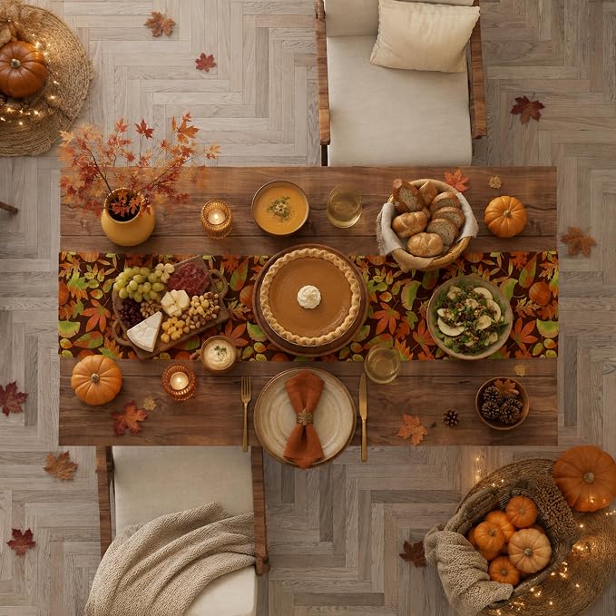 Fall Decor - Autumn Leaves Table Runner | Fall Decorations - Image 7