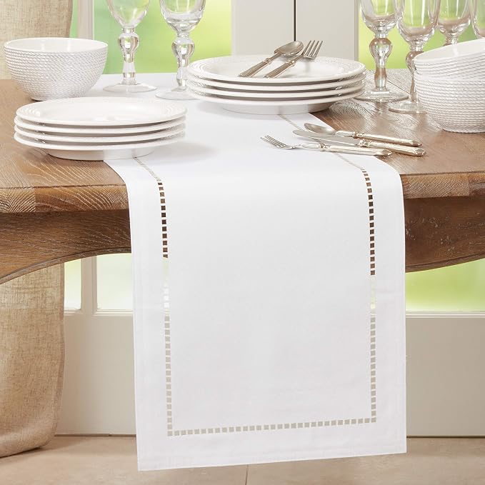 Laser-Cut Hemstitch Table Runner - Image 3