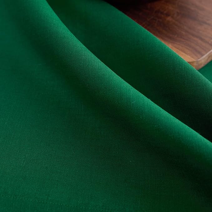Solino Home 100% Pure Linen Table Runner Christmas Green, Fete 14 x 72 in | - Image 9
