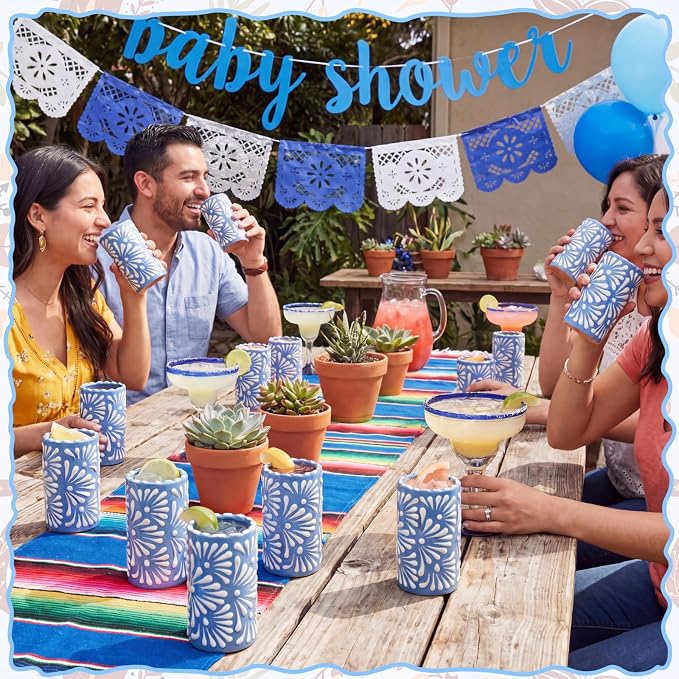 12 Set Cielito Lindo Party Favors, Handleless | Mexican Tequila Shot Glasses - Image 9