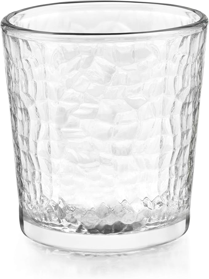 Libbey Yucatan Textured Tumbler & Rocks Drinking Glasses Set of 16 | Jumbo - Image 8
