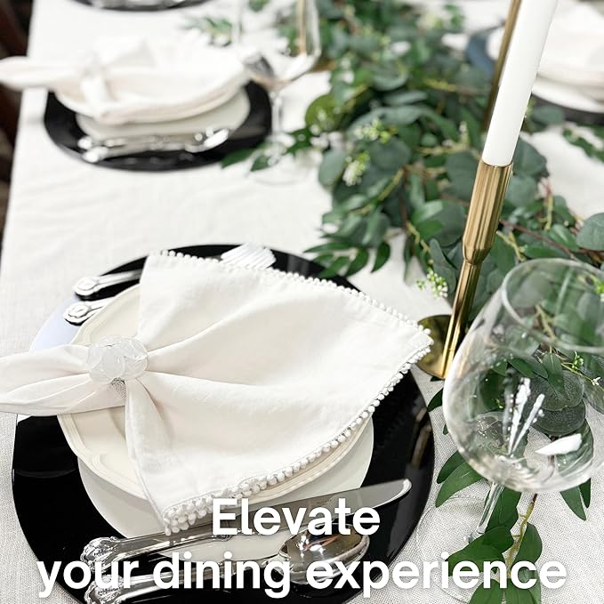 Beaded Pebble Stone Napkin Rings – Handcrafted Acrylic Holders - Image 7