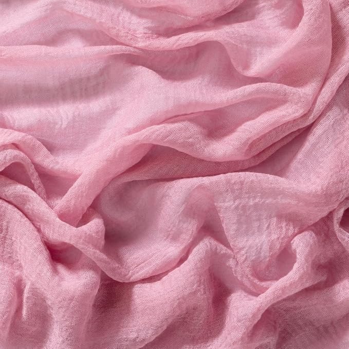 Cheesecloth Table Runner Summer Boho Wedding Shower Party Home Decor | Mauve - Image 6
