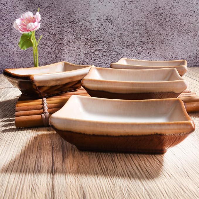 Ceramic Soy Sauce Dish Set of 4 - Image 7