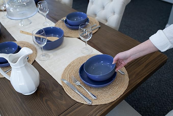 Elanze Designs Bistro Glossy Ceramic 6.5 inch Dinnerware Bowls Set of 4 - Image 6
