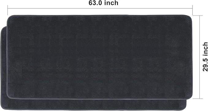 JOYMOOP Microfiber Towels for Cars, 2 Pack 63" x 29.5" Car Drying Towel, Dark Gray Reusable Car Towel, Quick Drying Car Microfiber Cleaning Cloth for RVs, SUVs, Trucks