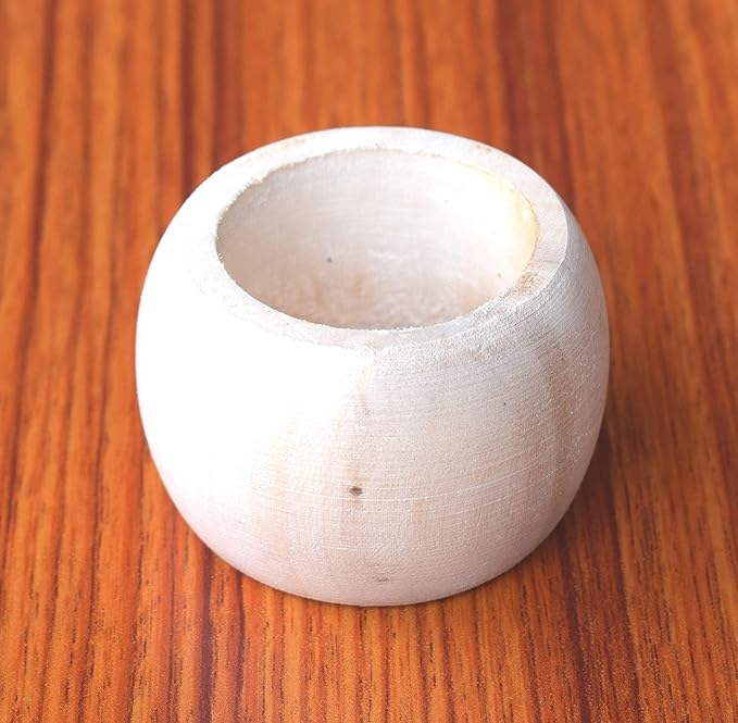 Lightnpro Wooden Napkin Ring, Napkin Rings Set of 12, Ring Napkin, Handmade - Image 9