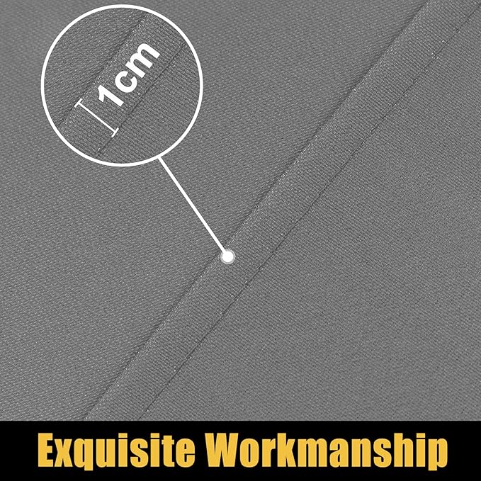 Smiry Rectangle Picnic Table Cloth, Waterproof Elastic Fitted Tablecloths for 6 Foot Tables, Washable Polyester Table Cover for Camping, Indoor and Outdoor (Grey, 36"x72")
