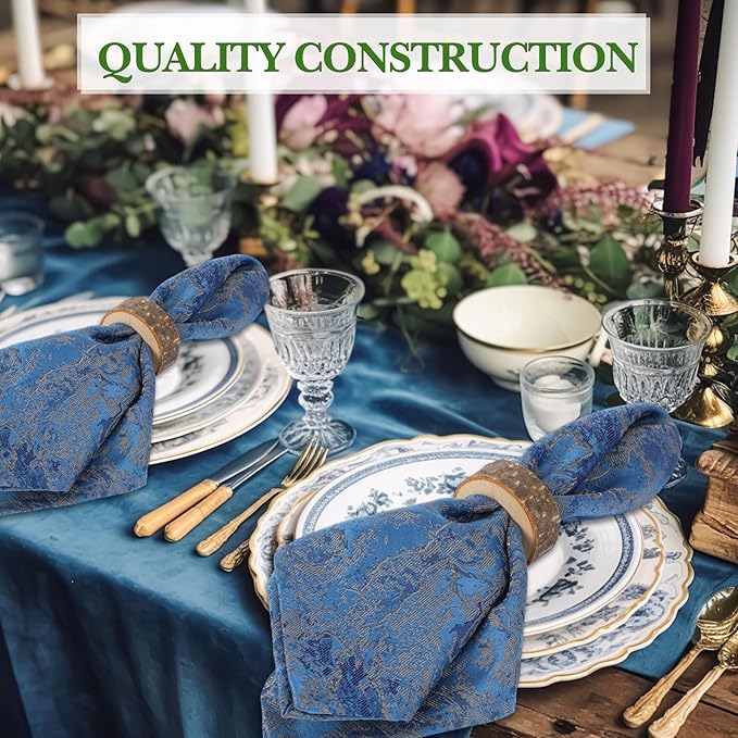 LemonRoad Set of 100 Wooden Napkin Ring Handcrafted Wooden Napkin Holder Rustic - Image 7