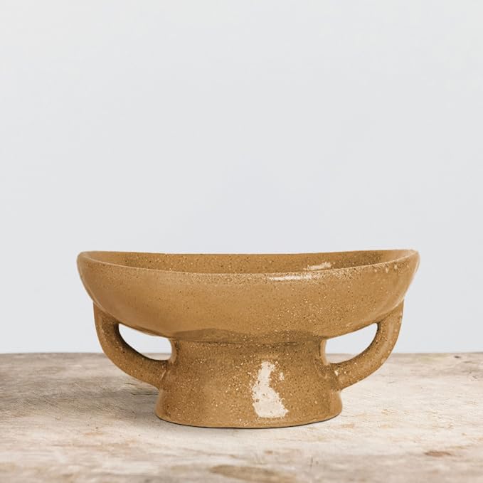 Creative Co-Op Stoneware Footed Pedestal Bowl - Image 9