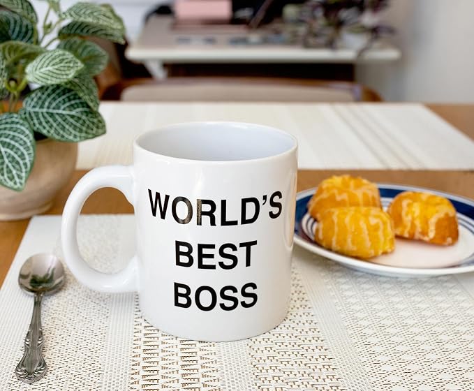 Toynk The Office Dunder Mifflin World's Best Boss Ceramic Mug | Coffee Cup - Image 7