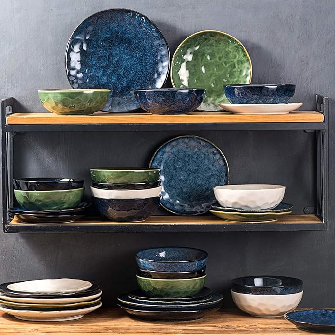 vicrays Ceramic Pasta Bowls Set, 32 Ounce Soup Bowls, Large Salad Bowls - Image 8