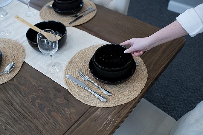 Elanze Designs Bistro Glossy Ceramic 7 inch Dinnerware Bowls Set of 4 - Image 6