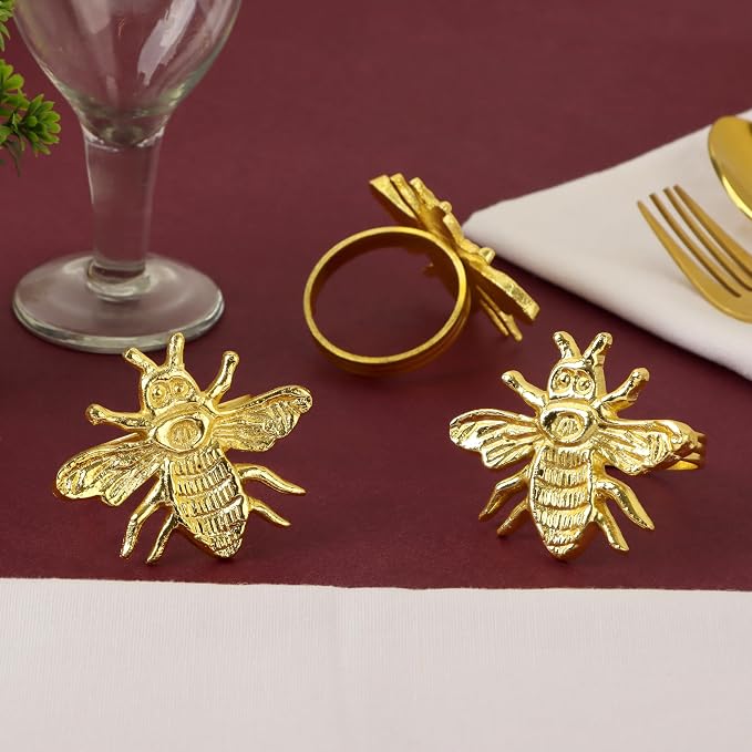 ALPHA Living HOME Decorative Bee Napkin Rings - Image 9