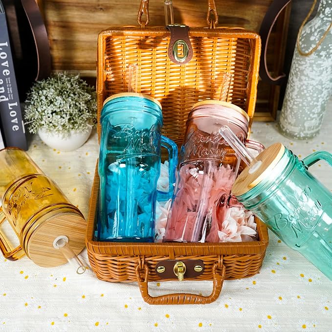 ANOTION Colored Glass Cups - Image 8