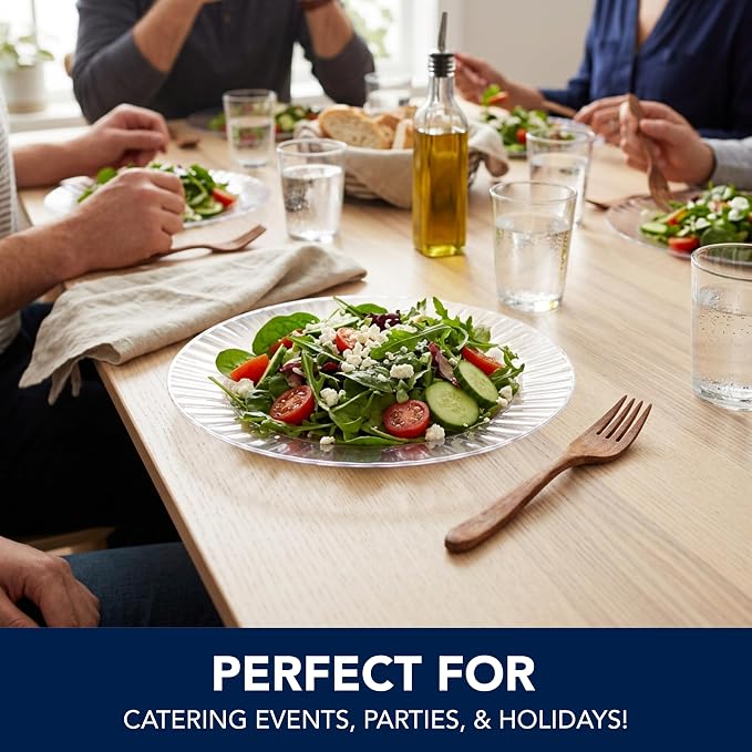 Party Essentials Deluxe Quality Hard Plastic 7.5-Inch Round Party/Salad Plates - Image 8