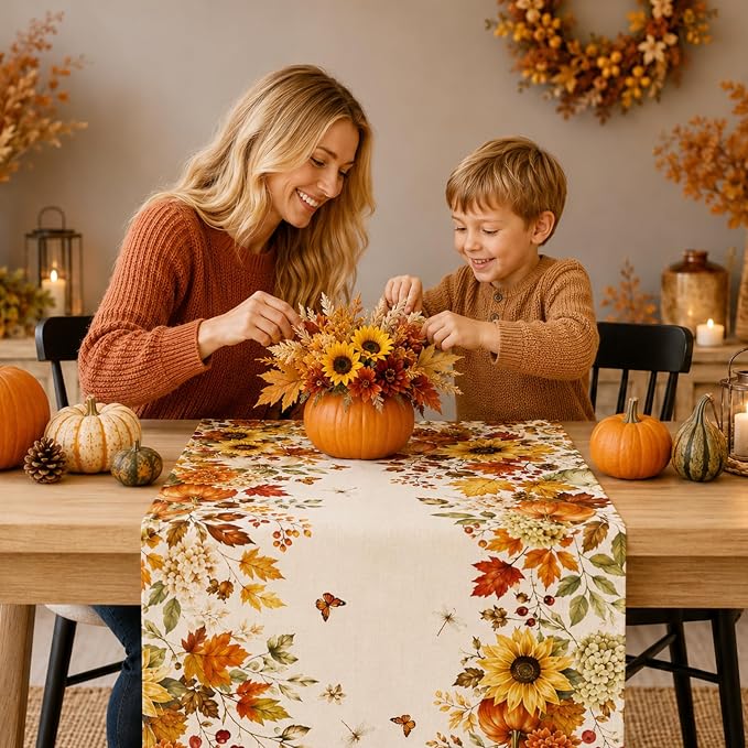 Fall Table Runner 13×72 in - Image 8