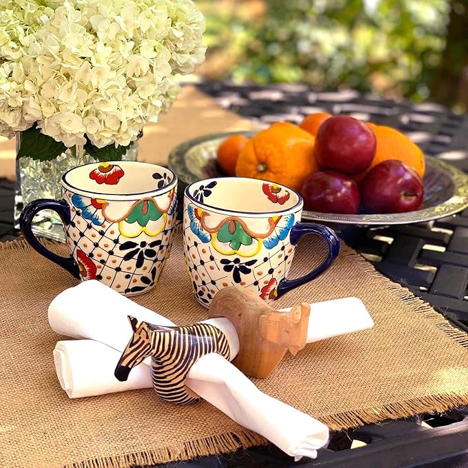Mahogany Wood Animal Napkin Rings Set of Six - Image 7