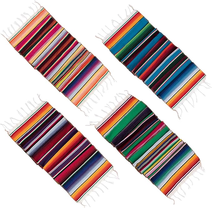 Mexican Table Runner 4Pack 14 x 84 Inches Fiesta Mexican Theme Party Decoration - Image 8