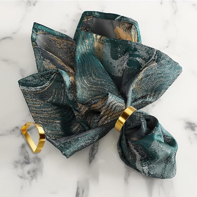 16 Pcs Gold Napkin Rings-Stainless Steel Napkin Rings | Metal Napkin Ring - Image 6
