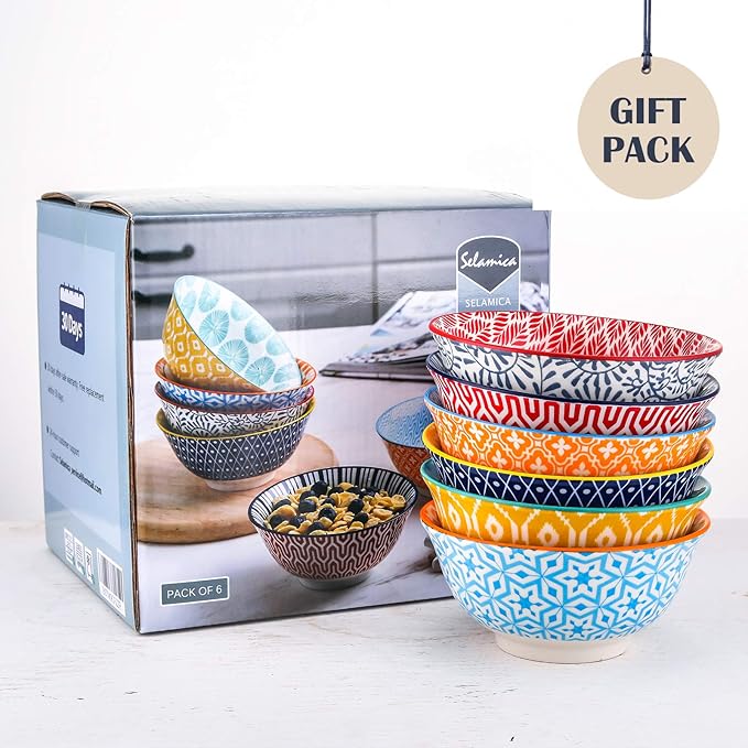 Selamica Porcelain 20oz Cereal Bowl Set - Image 8