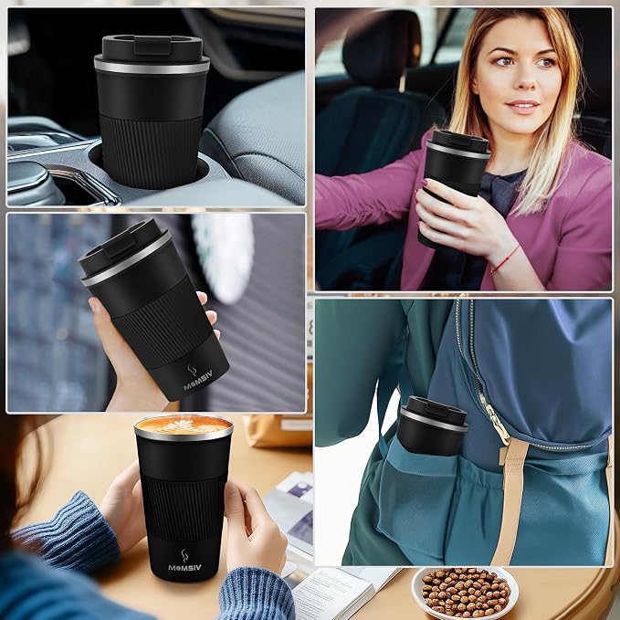 MOMSIV 17oz Travel Coffee Mug, Insulated Coffee Cup - Image 7