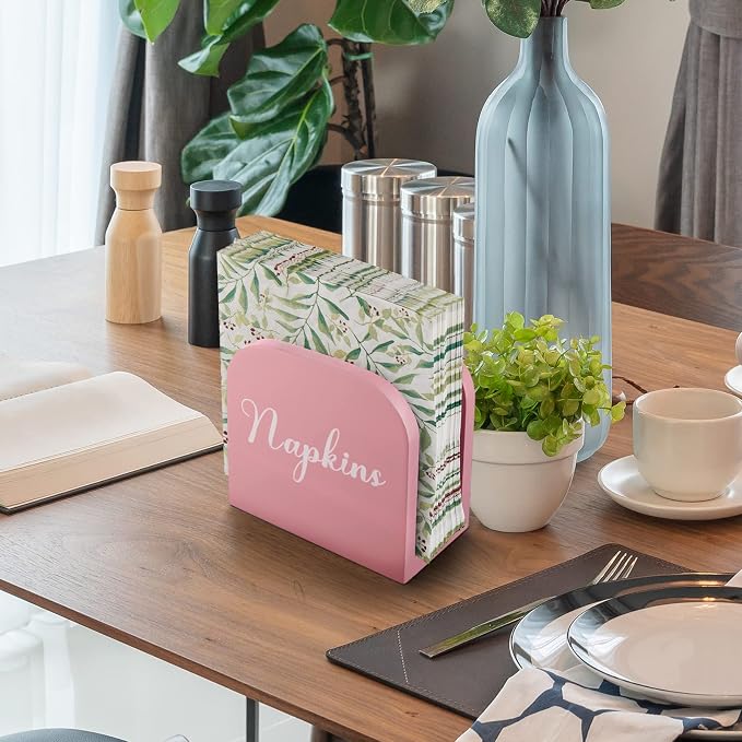 ALELION Pink Napkin Holder for Table - Image 7