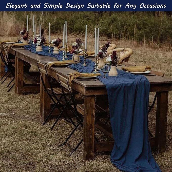 12 Pack 10Ft Cheesecloth Boho Gauze Table Runner - Image 7