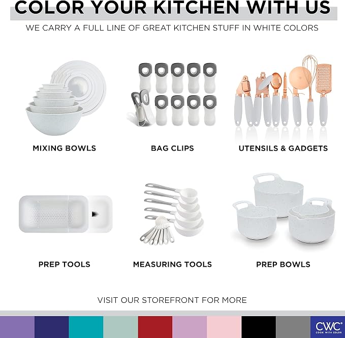 COOK WITH COLOR Mixing Bowls with TPR Lids - Image 9