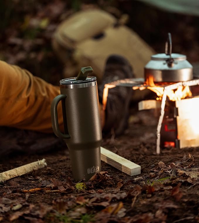 Beast 50 oz Tumbler with Handle Stainless Steel Vacuum Insulated Coffee Ice Cup - Image 8