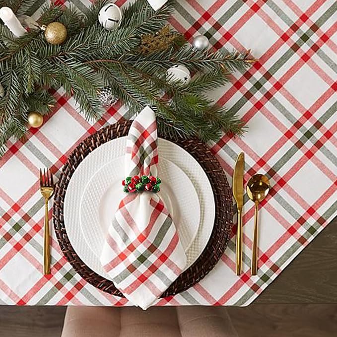 Christmas Napkin Rings Set of 8, Bells Napkin Rings - Image 7