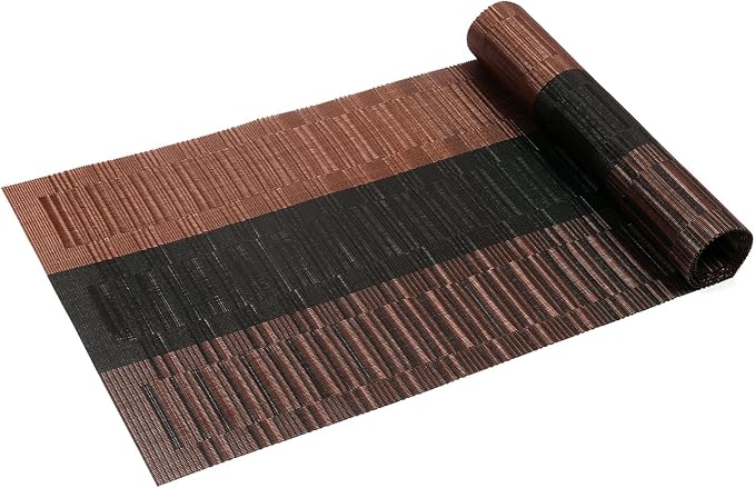 SHACOS Table Runners Woven Vinyl Table Mats 12x54 inch - Image 6